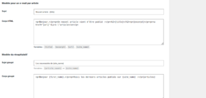 variables Systeme.io WP Post Relay