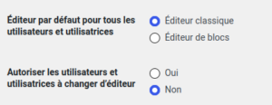 Page sans distraction WordPress